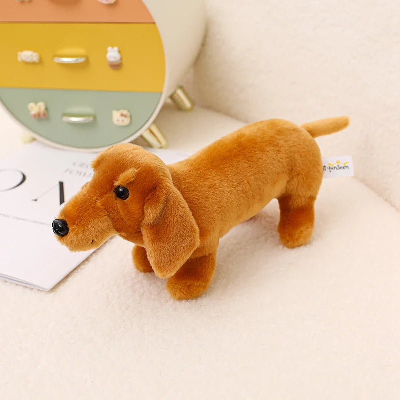 Teckel Knuffel 25 cm | Oranje, Zwart of Bruin