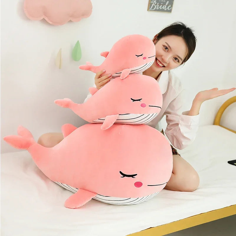 Walvis Knuffelkussen 35 en 50 cm