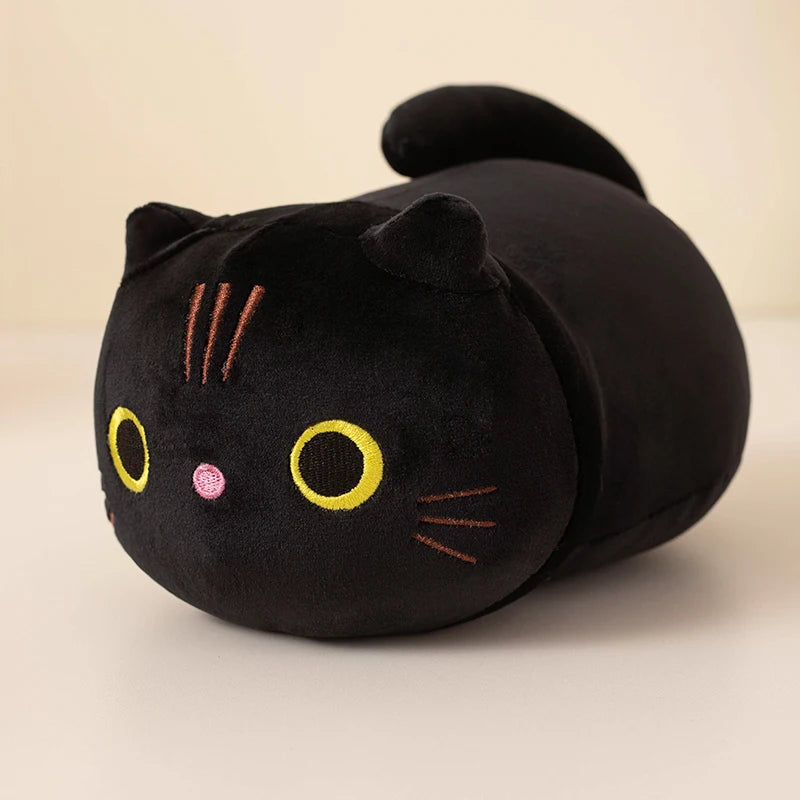 Kat Knuffel 22 cm | Zwart, Wit, Grijs of Oranje Poesje