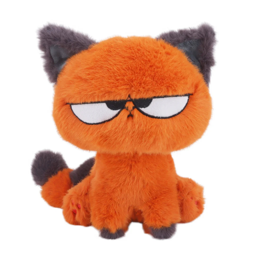 Oranje Kat Knuffel 25 cm | Stoere Kater met Brutale Blik