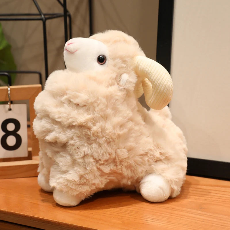 Schattige Geit Knuffel 22 cm | Wit, Bruin of Beige