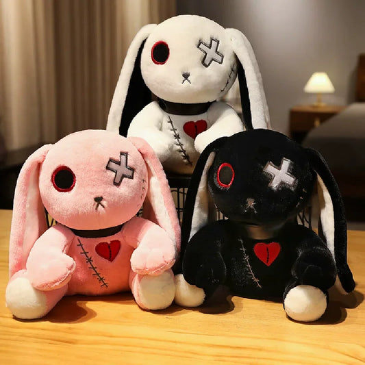 Gothic Konijn Knuffel 25 cm