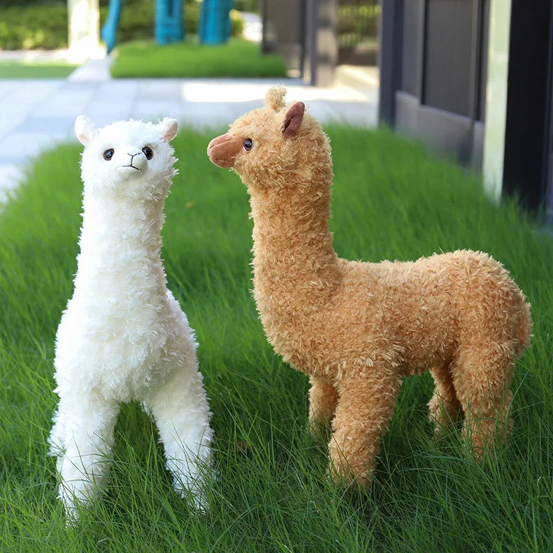 Realistische Alpaca Knuffel 38 tot 80 cm