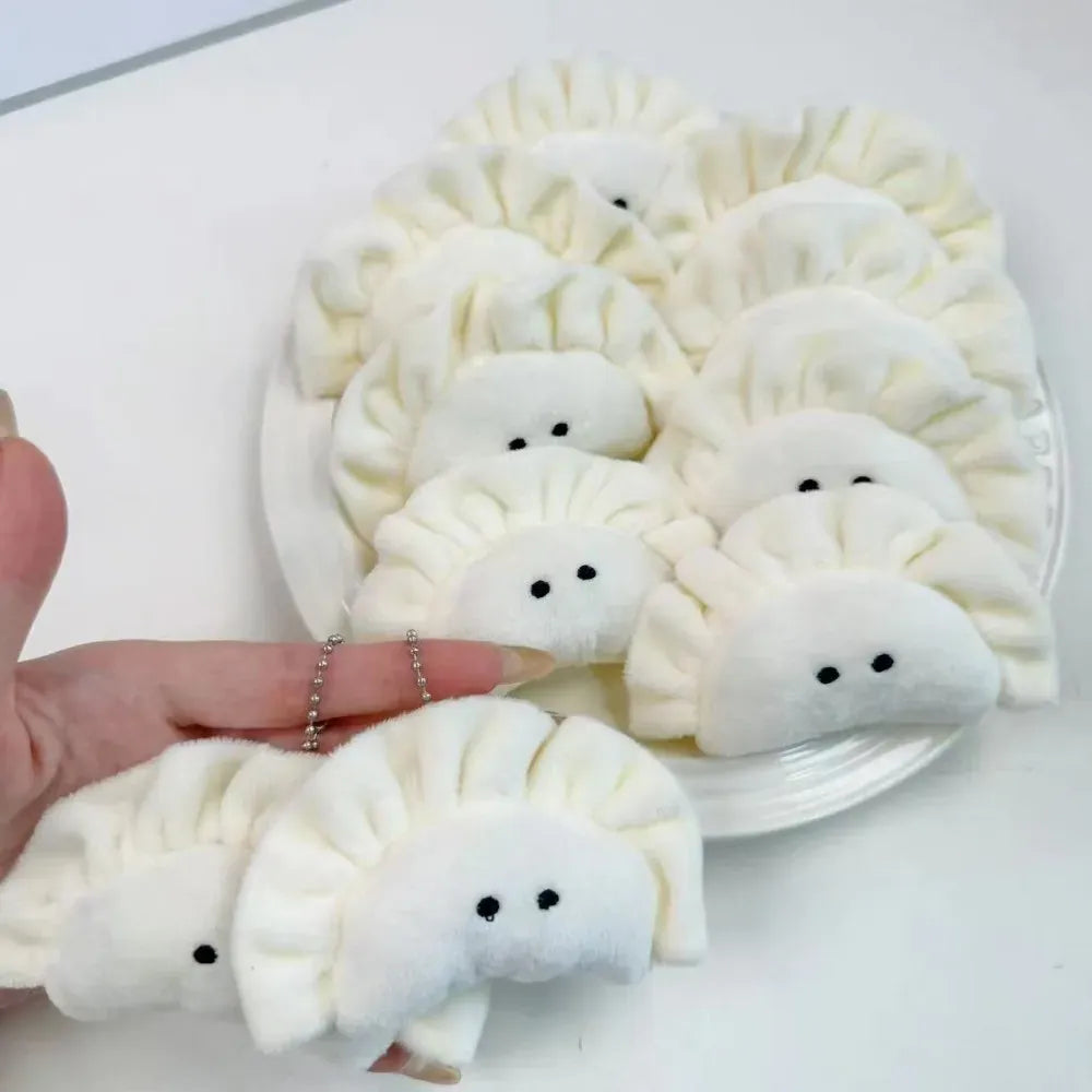 Dumpling Knuffel Sleutelhanger | Grappige Pluche Tashanger De Knuffel