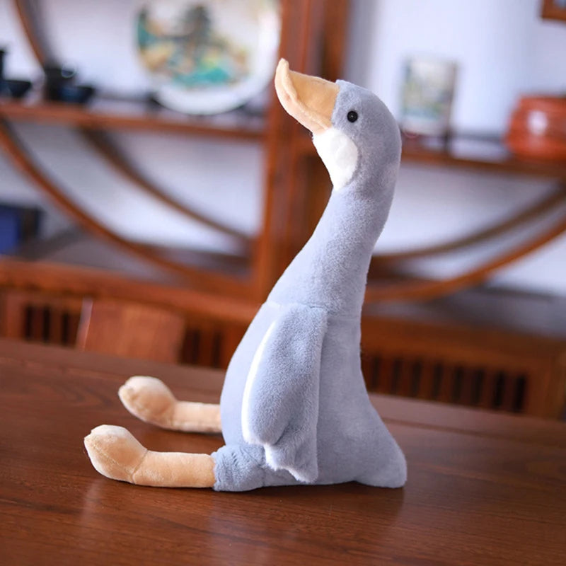 Gans Knuffel met Lange Nek 30 cm | Zachte Pluche Gans