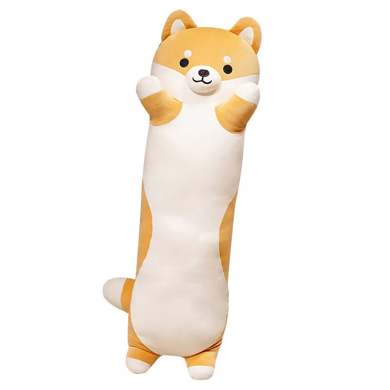 Lange Shiba Inu Knuffel 90 tot 130 cm | Knuffelkussen
