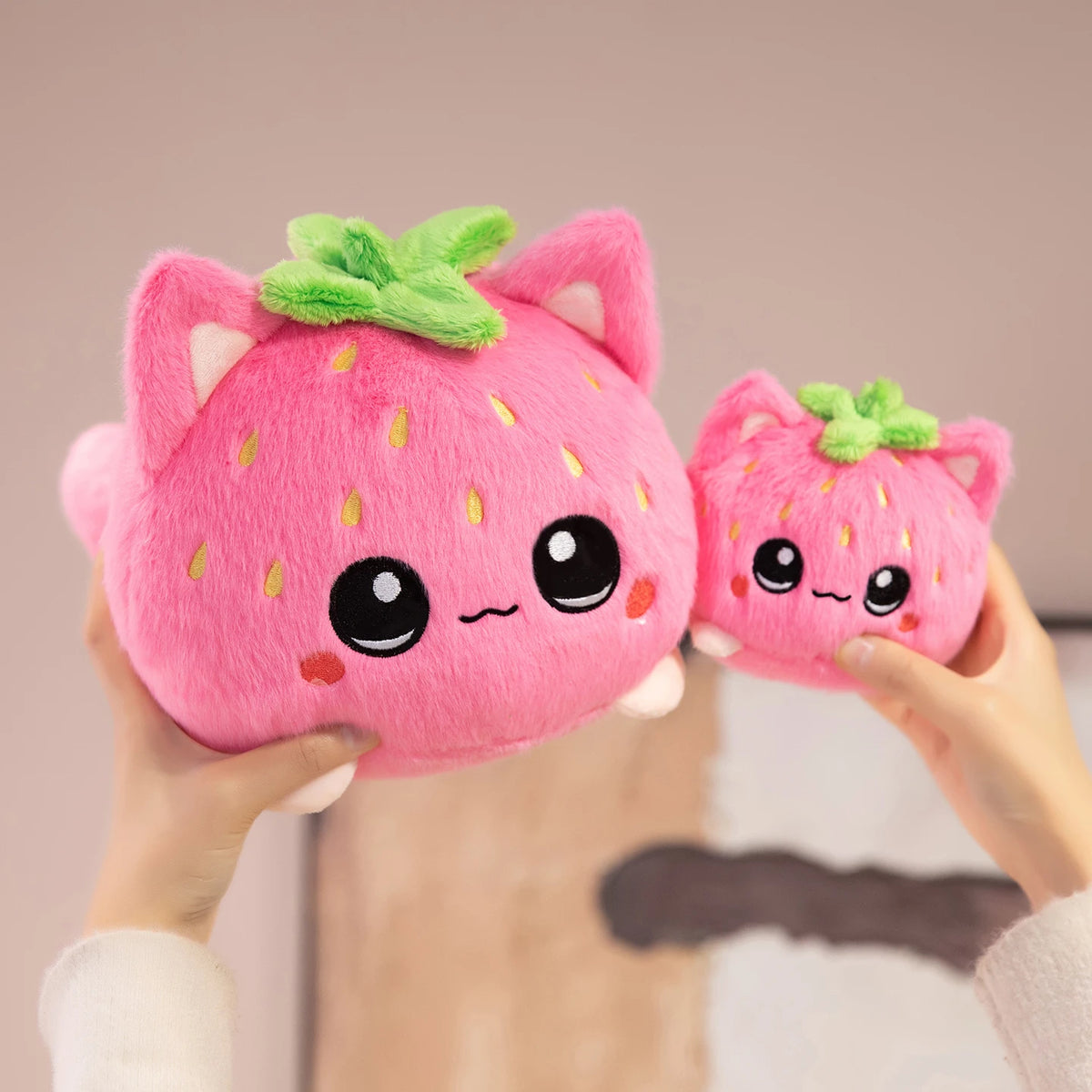 Aardbei Kat Knuffel