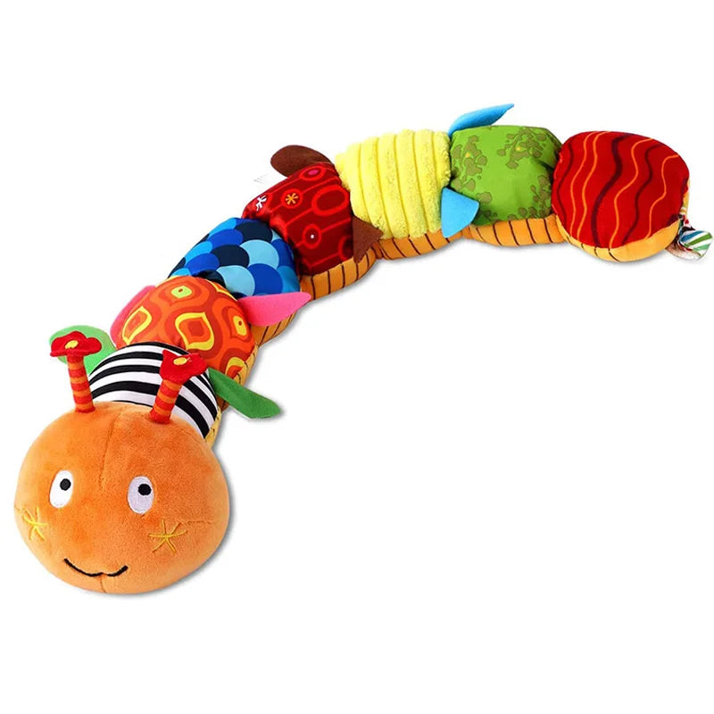 Rups Rammelaar met Muziek 60 cm | Baby Knuffel