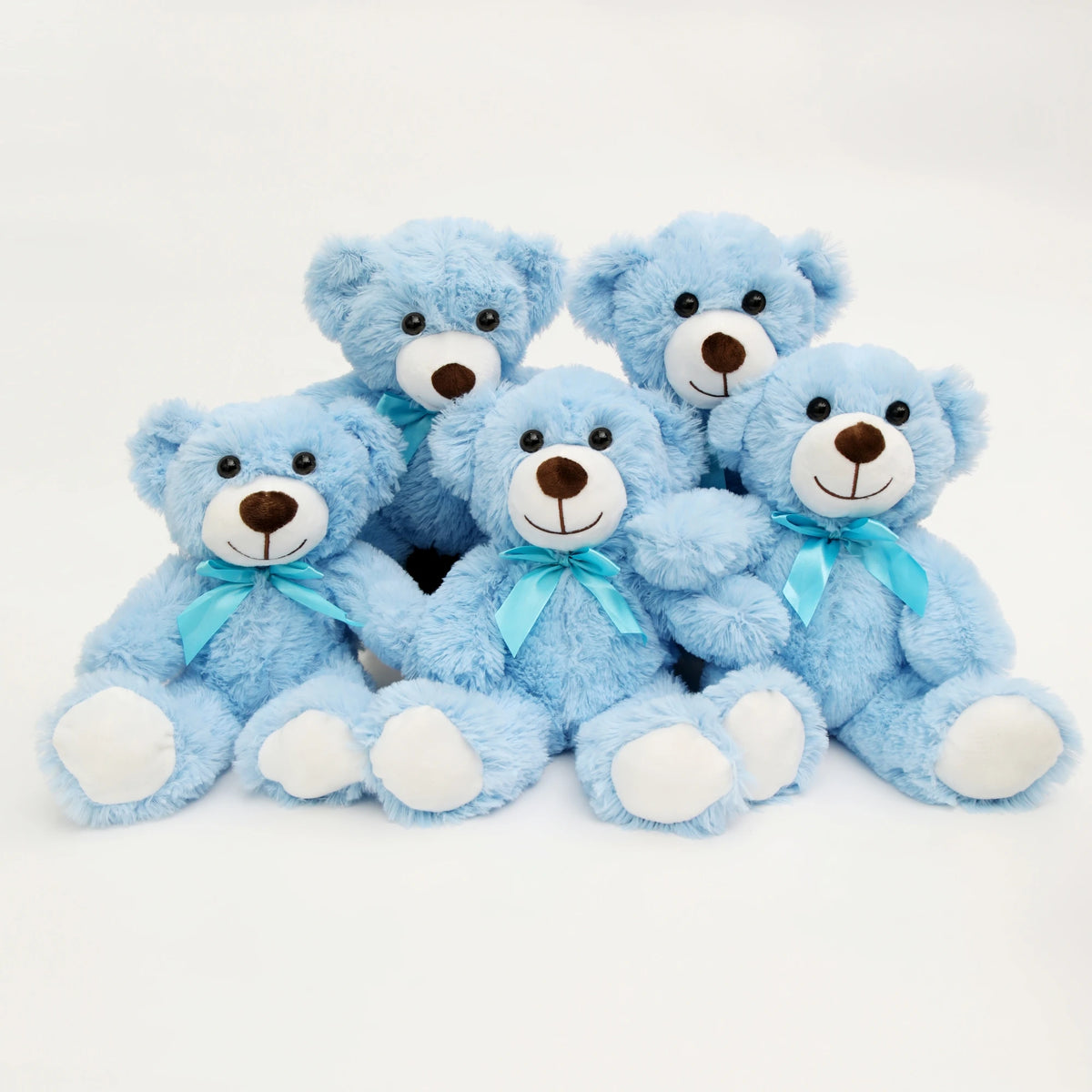 Set van 5 Teddyberen 35 cm | Knuffelbeer Cadeauset