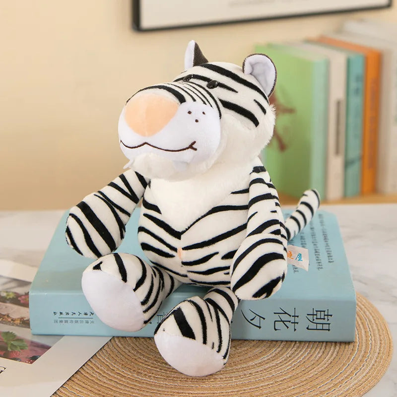 Jungle Dieren Knuffel 25 cm | Tijger, Leeuw, Olifant, Aap