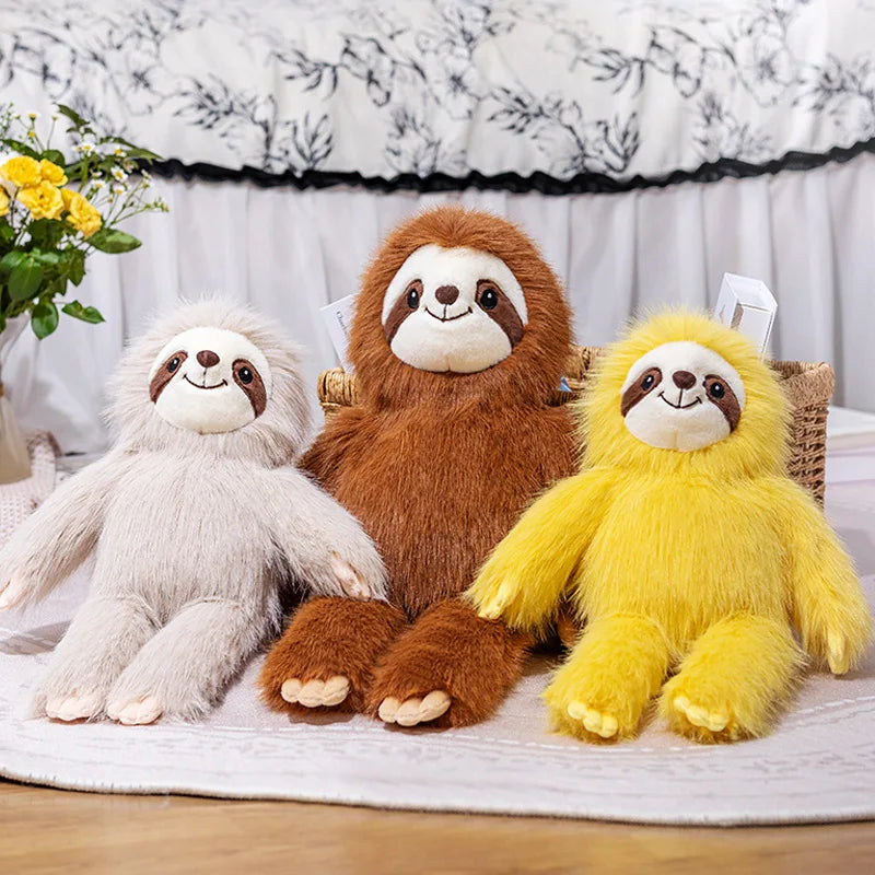 Langharige Luiaard Knuffel 40 en 50 cm