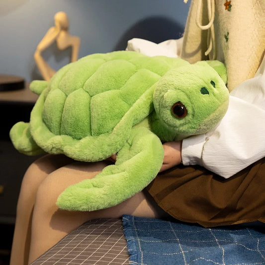 Realistische Groene Zeeschildpad Knuffel 45 tot 65 cm