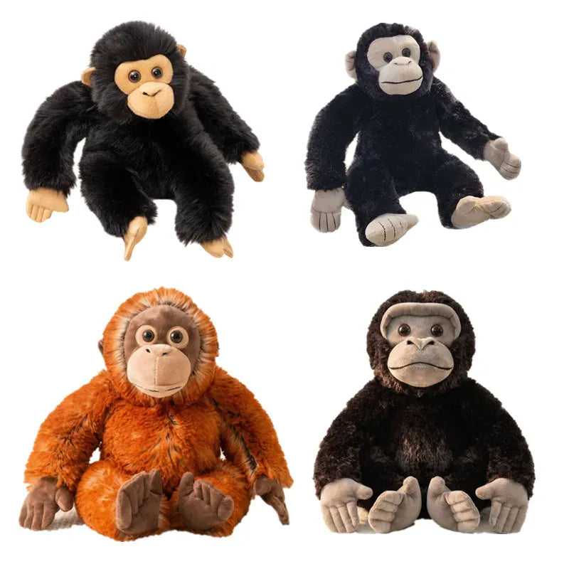 Aap en Gorilla Knuffel 20 tot 30 cm | Zittend Aapje De Knuffel