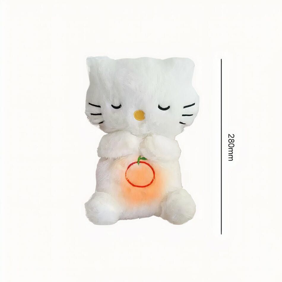 Ademend Knuffelkat Met Slaapliedje En Rustgevend Licht In Buik De Knuffel