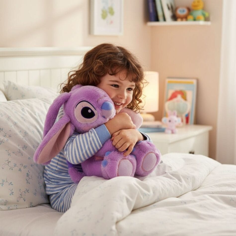 Ademende Knuffel Angel En Stitch Voor Rust Tijdens Het Slapen De Knuffel