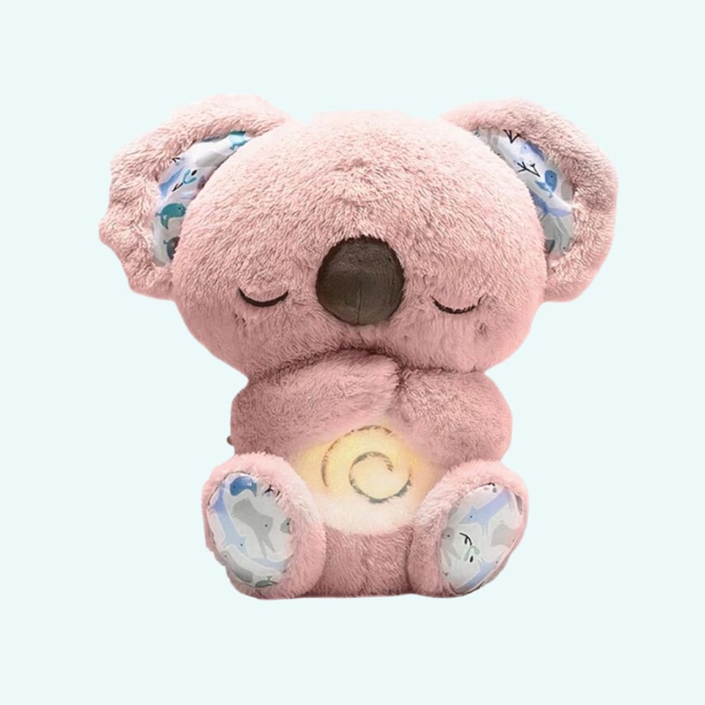 Ademende Koala Knuffel Met Slaapliedje Voor Rustige Slaap De Knuffel roze