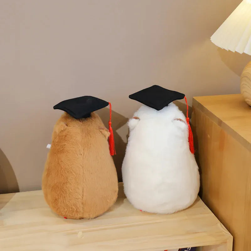 Afstudeer Capybara Knuffel 25 cm | Geslaagd Cadeau De Knuffel