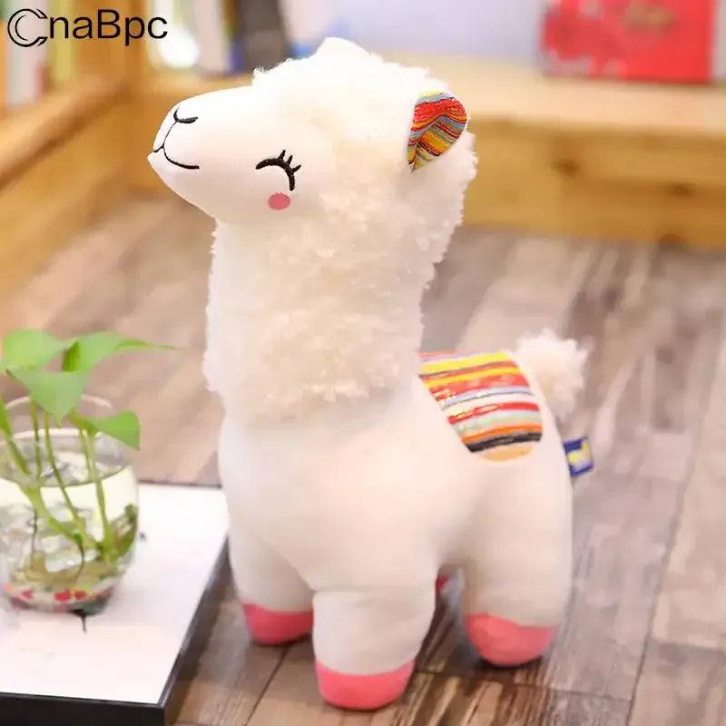 Alpaca Knuffel 25 cm | Lachende Pluche Lama De Knuffel