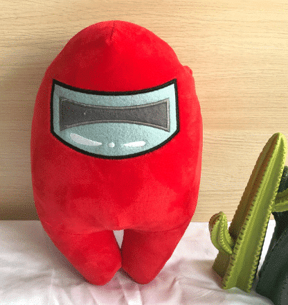 Among Us Knuffel Rood Impostor Speelknuffel De Knuffel