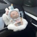 Autostoel Voor Knuffel Labubu Stijl Zachte Cocon Voor Reis De Knuffel