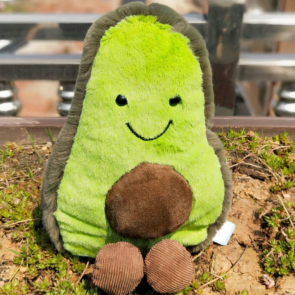 Avocado Knuffel Sleutelhanger Zacht Pluche Voor Kinderen De Knuffel
