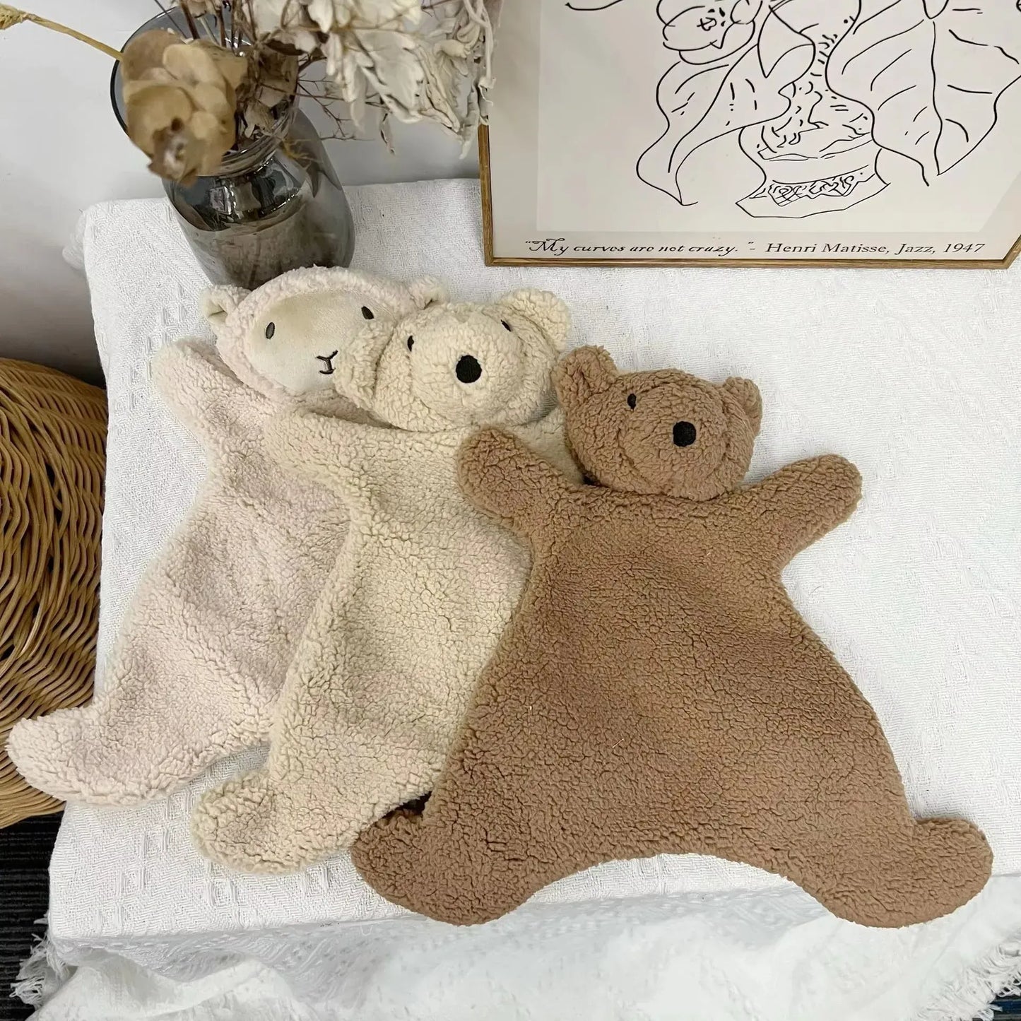 Baby Knuffeldoek Beer De Knuffel Beige sheep