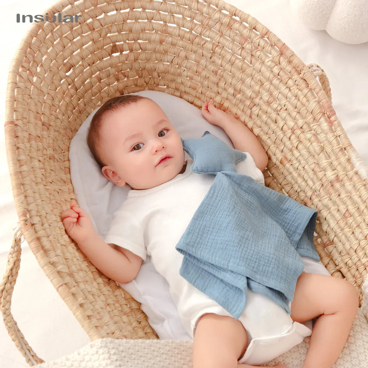 Babyspeendoek Zacht Knuffel De Knuffel Yellow star