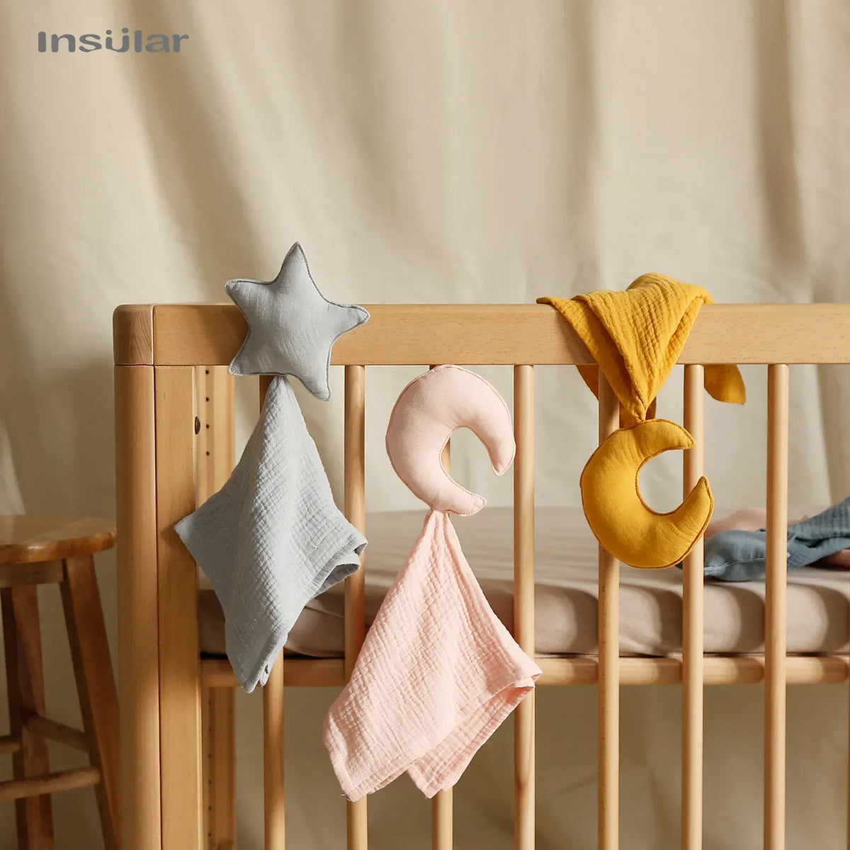 Babyspeendoek Zacht Knuffel De Knuffel Yellow star