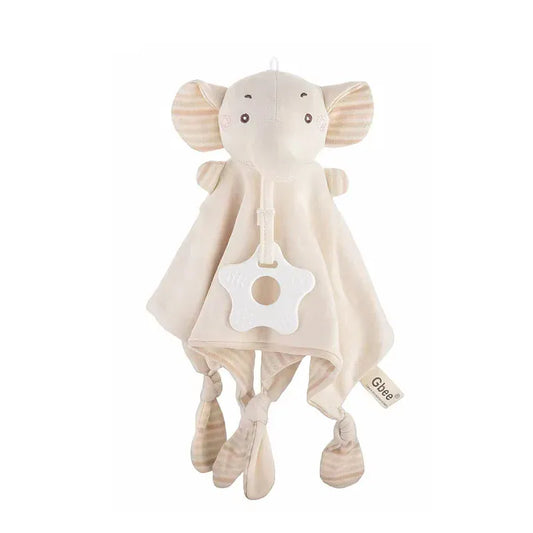 Babytowel Met Konijn Knuffel De Knuffel XL31103 20x16cm