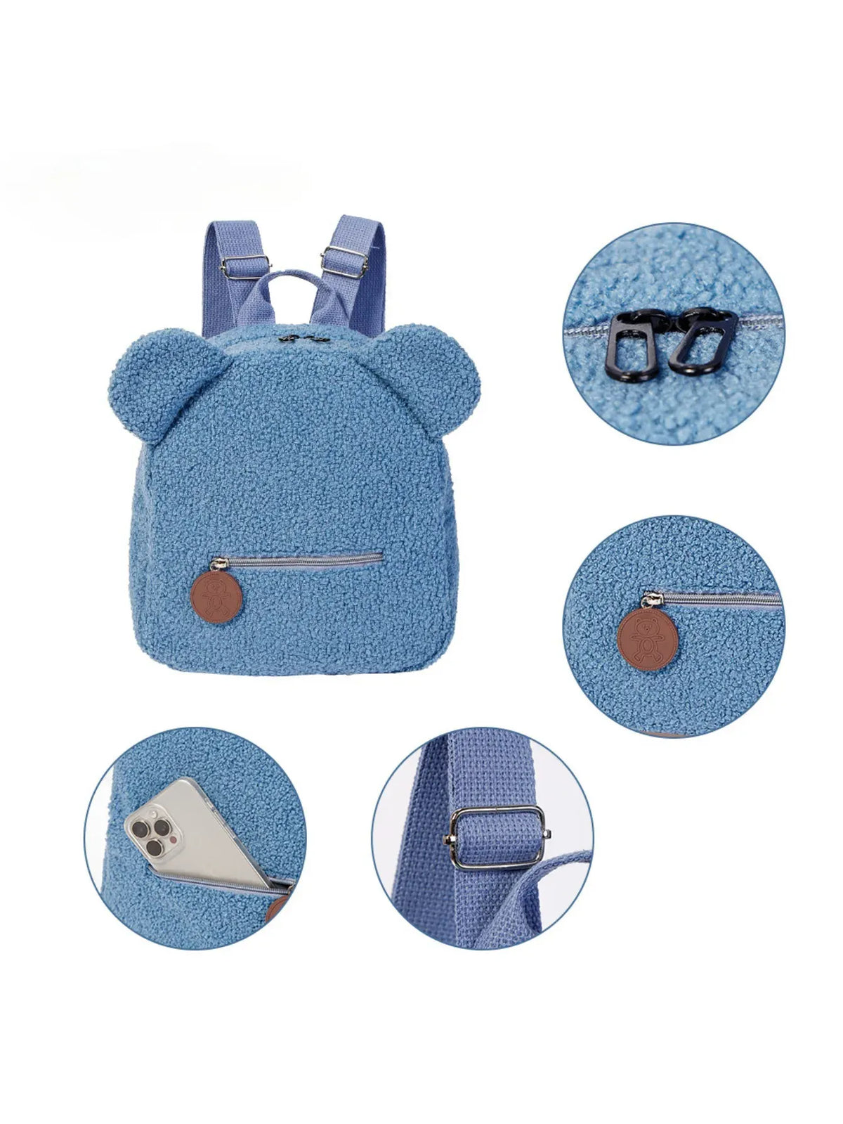 Beer Knuffel Rugzak | Pluche Kinderrugzak Teddybeer De Knuffel