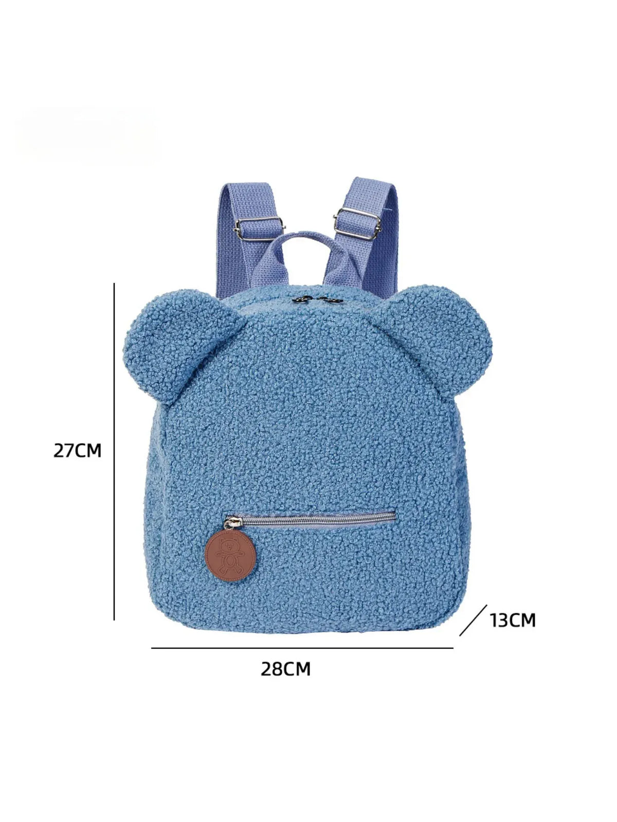 Beer Knuffel Rugzak | Pluche Kinderrugzak Teddybeer De Knuffel Blauw