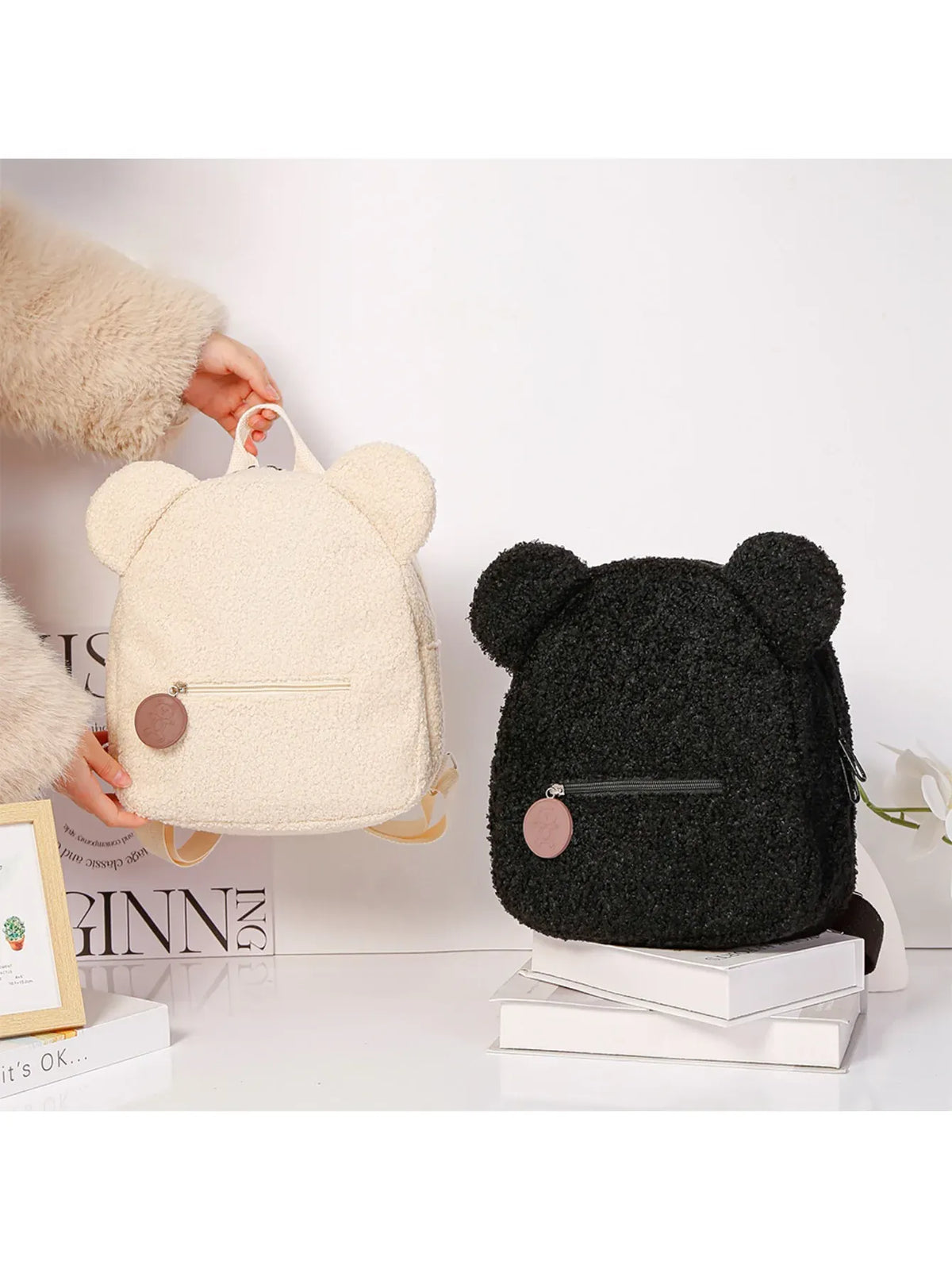 Beer Knuffel Rugzak | Pluche Kinderrugzak Teddybeer De Knuffel