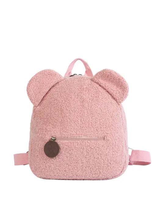 Beer Knuffel Rugzak | Pluche Kinderrugzak Teddybeer De Knuffel Roze
