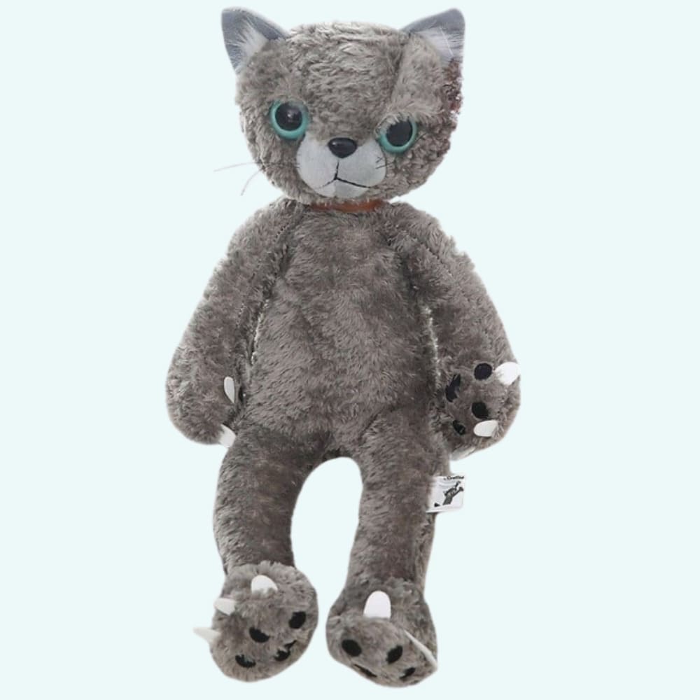Beige Knuffel Kat Zittend Realistische Speelgenoot Troostknuffel De Knuffel 40cm