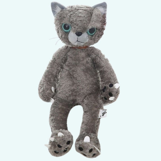 Beige Knuffel Kat Zittend Realistische Speelgenoot Troostknuffel De Knuffel 40cm