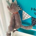 Beige Knuffel Kat Zittend Realistische Speelgenoot Troostknuffel De Knuffel