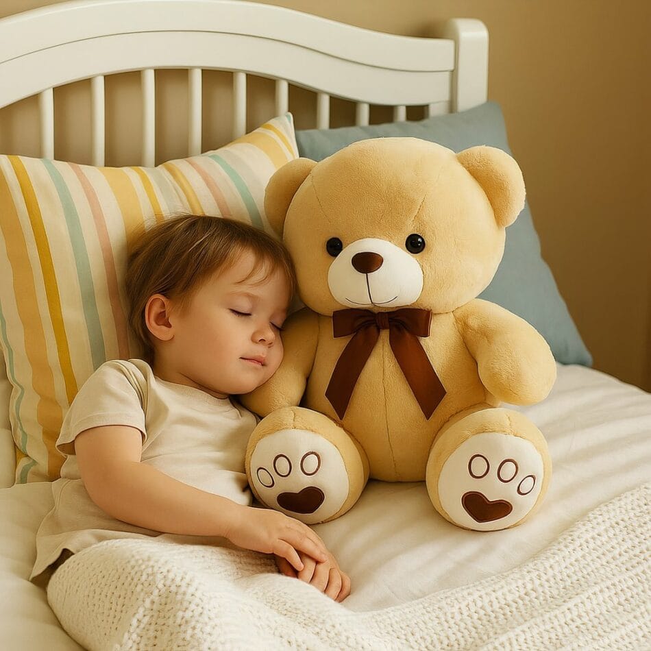 Beige Knuffelbeer 60 cm Superschattig Slaap en Speelkameraad De Knuffel