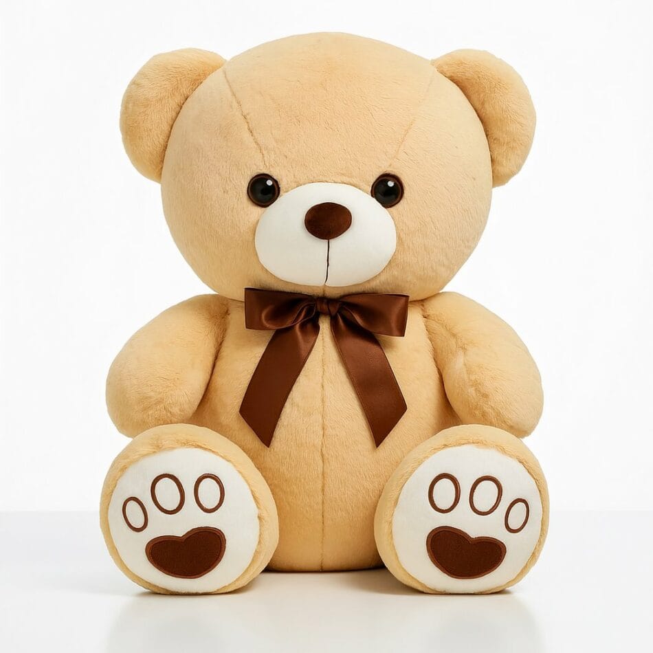 Beige Knuffelbeer 60 cm Superschattig Slaap en Speelkameraad De Knuffel