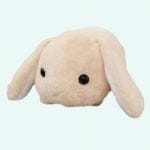 Beige Liggend Knuffelkonijn Zachte Metgezel De Knuffel