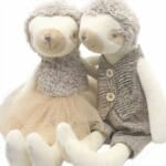 Beige Paresseux Knuffels Duo Mr en Mme Zachte Pluche Klein De Knuffel