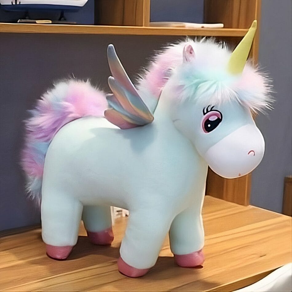 Blanche Knuffel Eenhoorn Met Nachtlampje Voor Kinderkamer De Knuffel