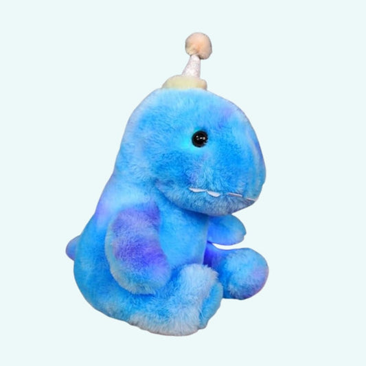 Blauw Knuffel Dinosaurus Nachtlampje Met Zachte Gloed De Knuffel