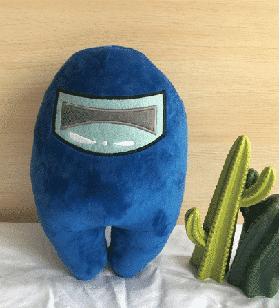 Blauwe Among Us Knuffel 30 Centimeter Zachte Vacht Supercool De Knuffel
