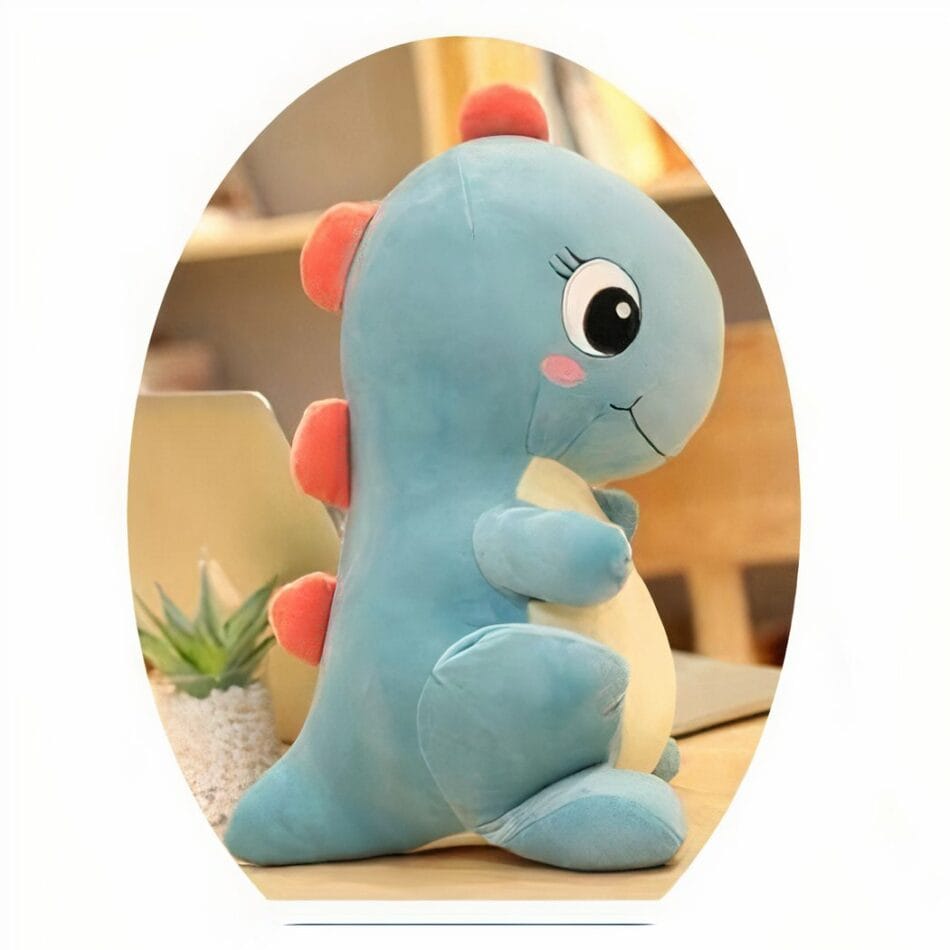 Blauwe Baby Dinosaurus Knuffel Zachte Troost Voor Slaap De Knuffel