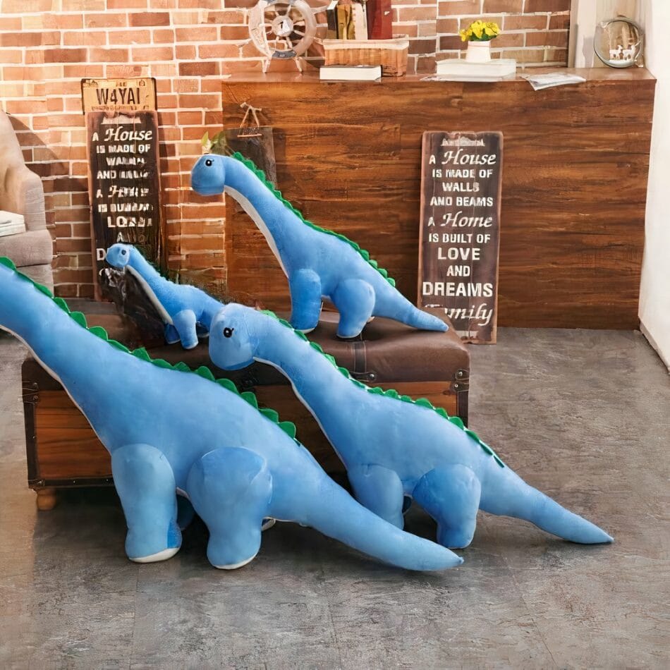 Blauwe Dinosaurus Knuffel Zacht En Rustgevend Voor Kinderen De Knuffel
