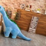 Blauwe Dinosaurus Knuffel Zacht En Rustgevend Voor Kinderen De Knuffel
