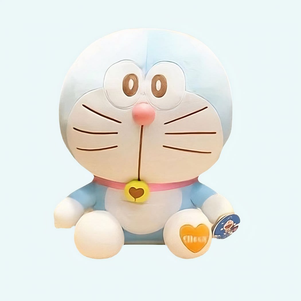 Blauwe Doraemon Knuffel Verbaasd Gezicht Monocle En Grote Oren De Knuffel 23cm
