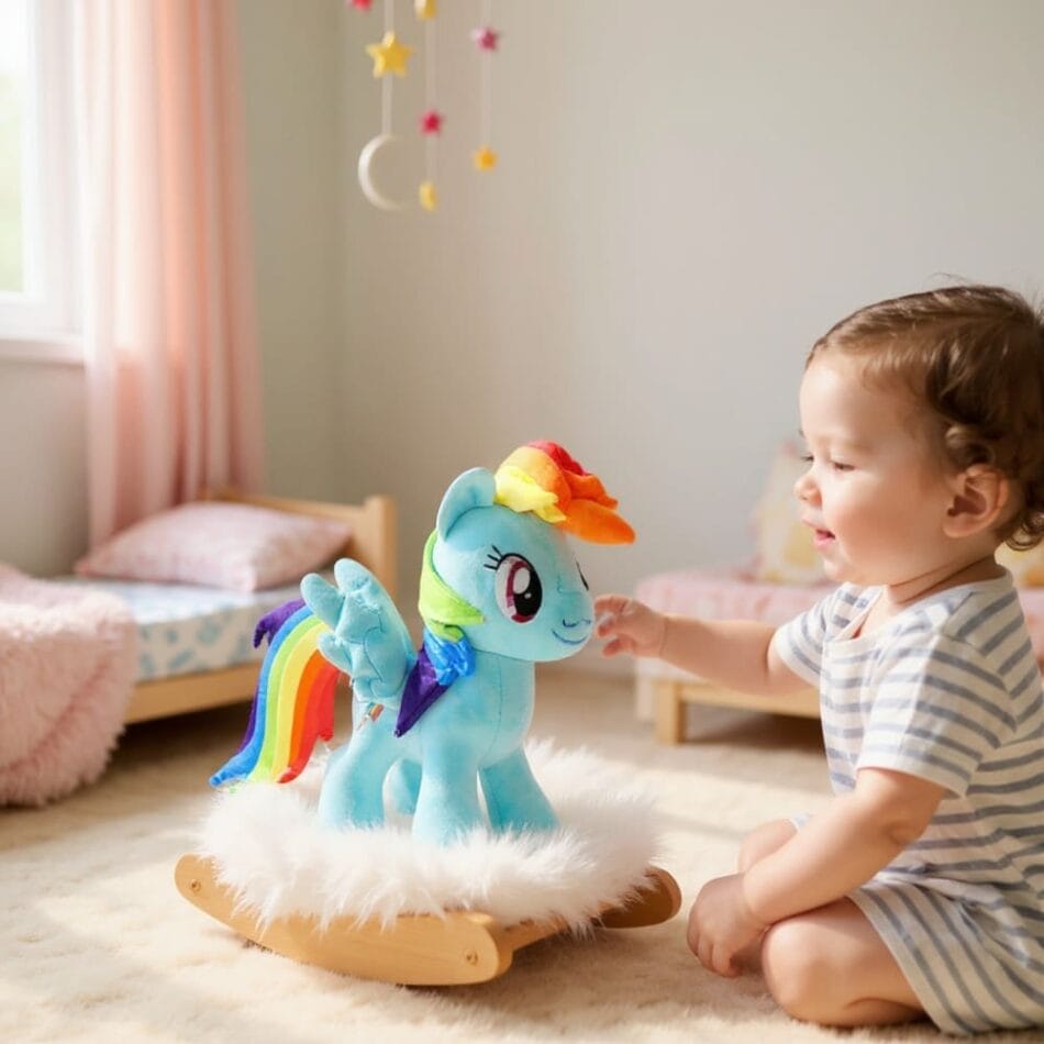 Blauwe Eenhoorn Knuffel Pop Met Ultra Zachte Knuffelstof De Knuffel
