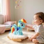 Blauwe Eenhoorn Knuffel Pop Met Ultra Zachte Knuffelstof De Knuffel