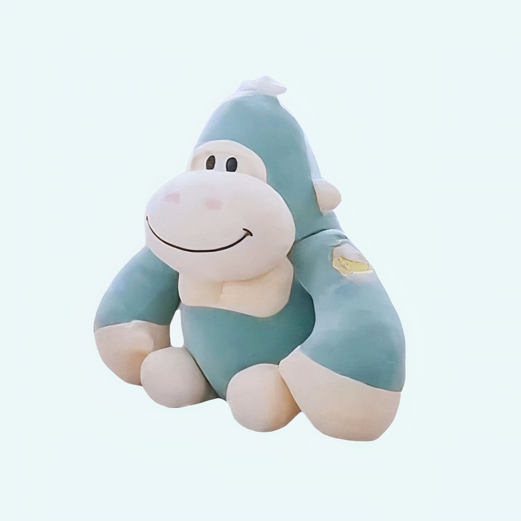 Blauwe Gorilla Knuffel 48 cm Met Zacht Zijdeachtige Vacht De Knuffel 28cm